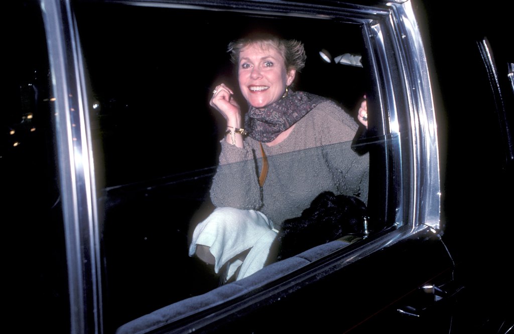 Elizabeth Montgomery on May 22, 1985 outside Le Parker Meridian in New York City.