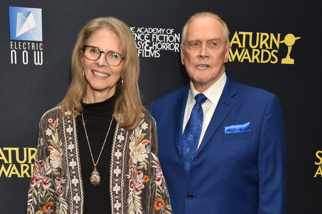 Lindsay Wagner and Lee Majors at the 51st Annual Saturn Awards held at the Los Angeles Marriott Burbank Airport on February 4, 2024 in Burbank, California.