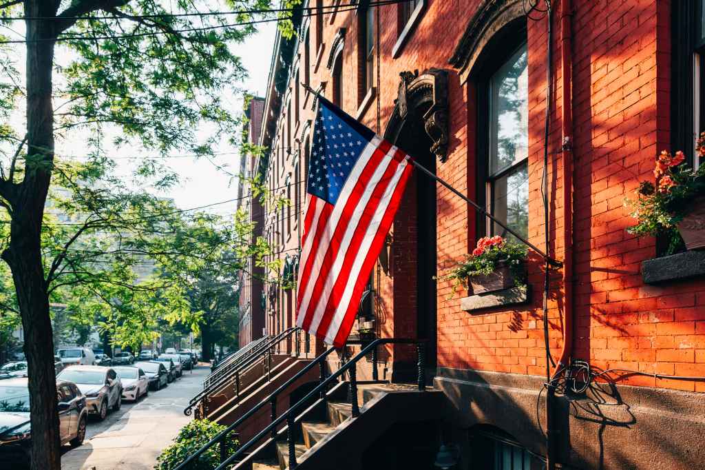 flag hanging