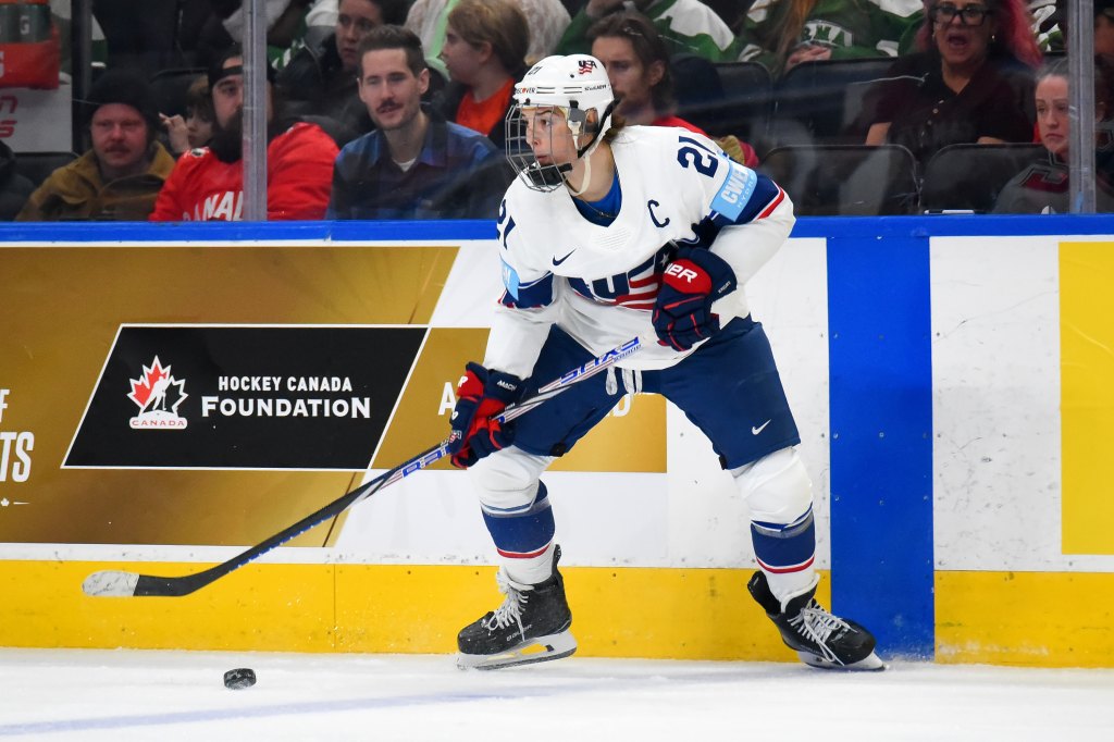 Hilary Knight during Game Two of the 2025 Rivalry Series, 2025