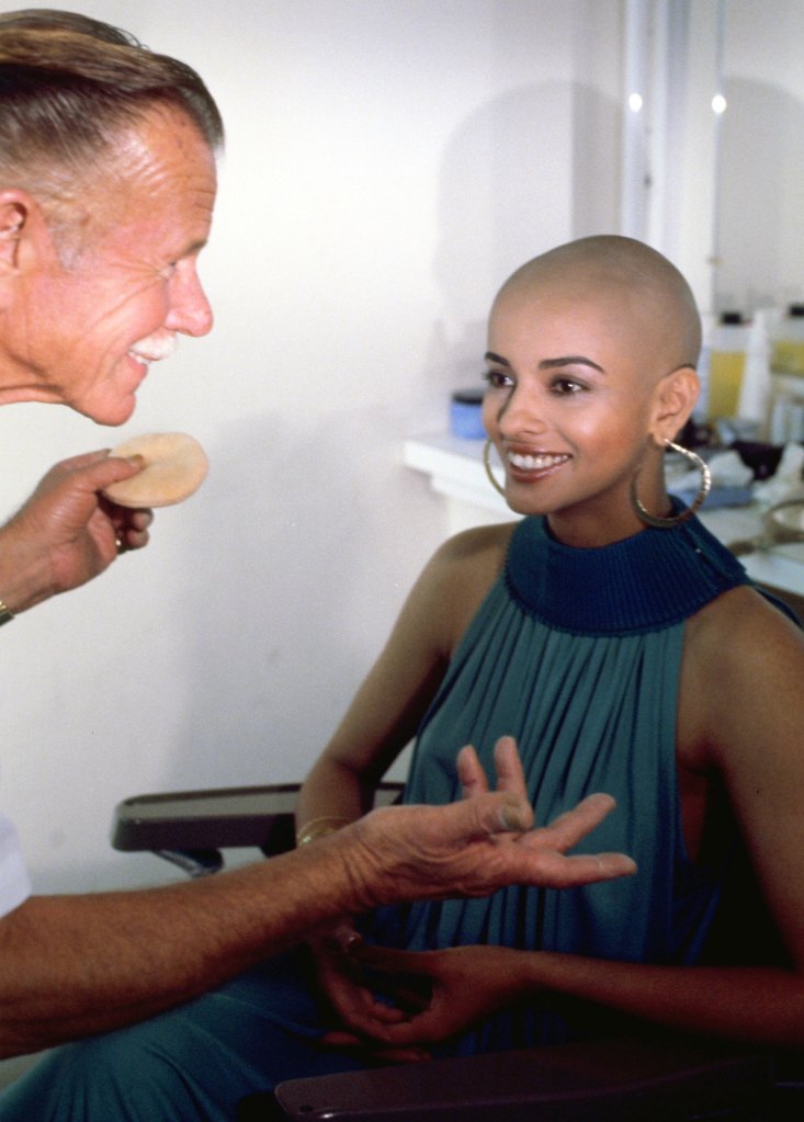 Persis comes to grips with her new look.