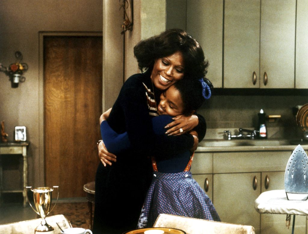 Janet Jackson and Ja'Net DuBois in Good Times
