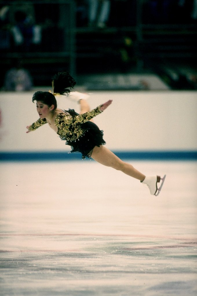Kristi Yamaguchi skates at the 1992 Winter Olympics