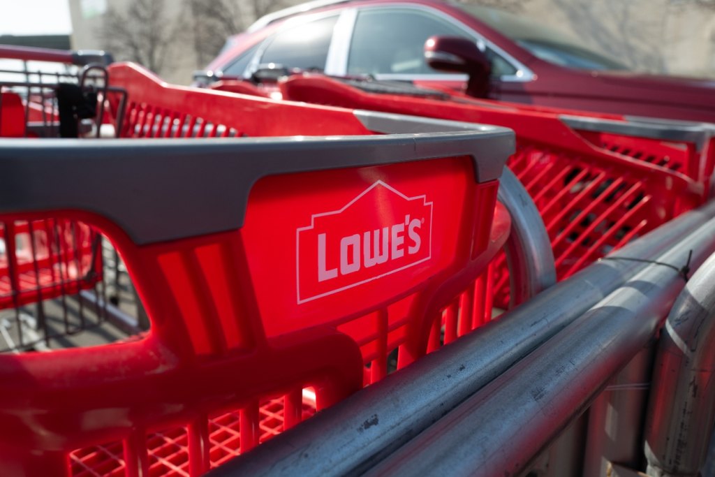 Lowe's shopping cart