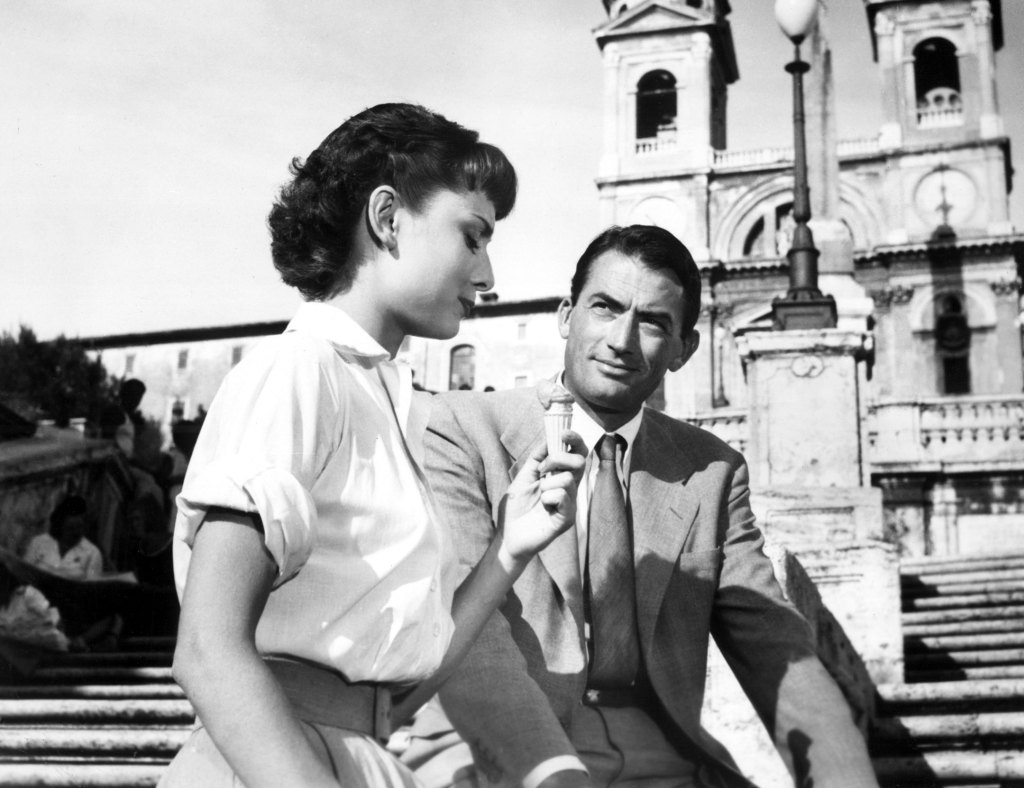 Audrey Hepburn, Gregory Peck, Roman Holiday, 1953