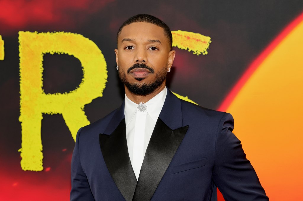 Michael B. Jordan at the New York premiere of Sinners in 2025