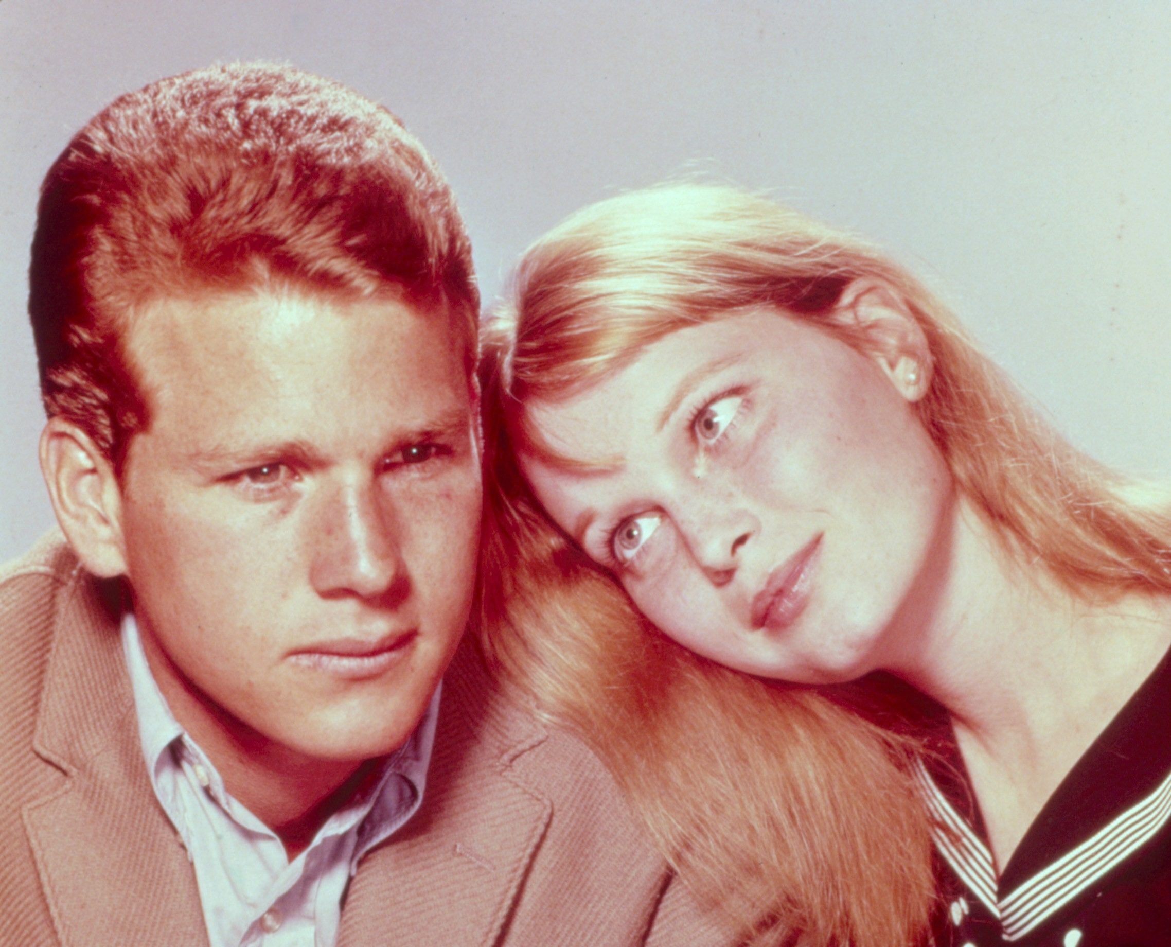 Ryan O'Neal and Mia Farrow in 'Peyton Place'