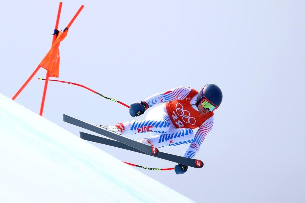 Ryan Cochran-Siegle competing at his first Olympic Games in 2018 in PyeongChang