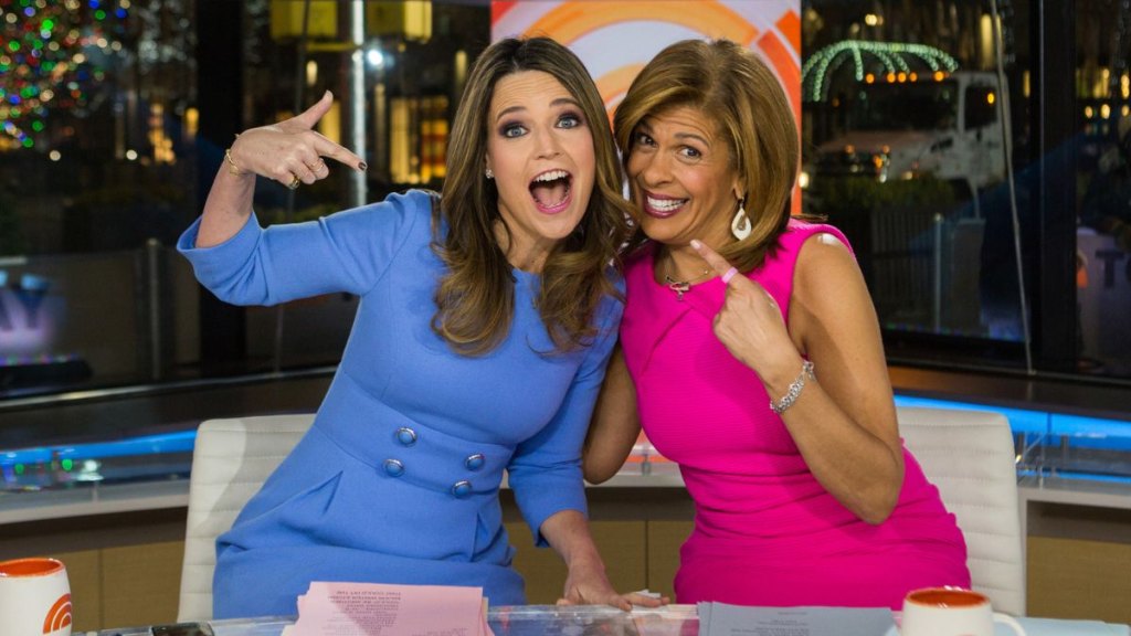 Savannah Guthrie and Hoda Kotb in 2018