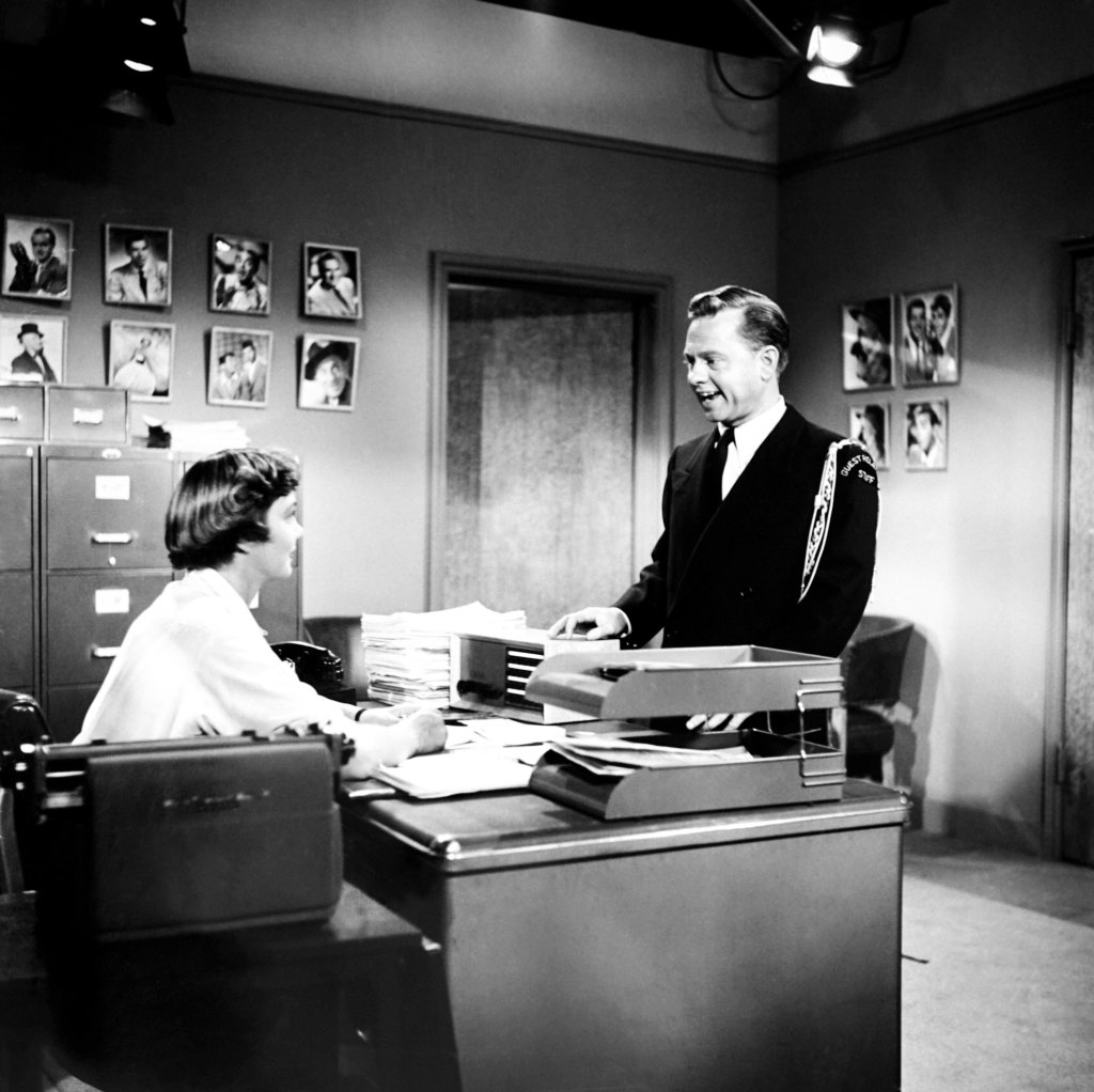THE MICKEY ROONEY SHOW, (aka HEY, MULLIGAN!), from left, Pat Walker, Mickey Rooney, 1954-55