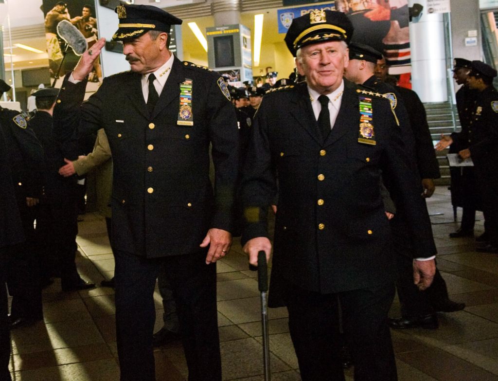 Tom Selleck and Len Cariou in 'Blue Bloods'