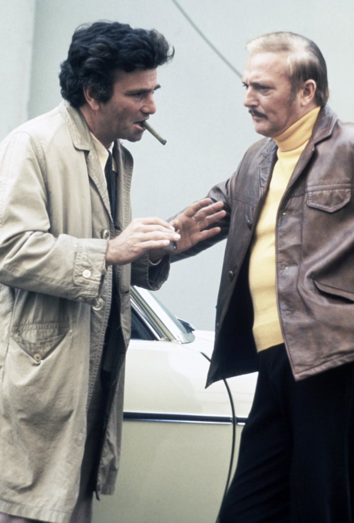 COLUMBO, from left, Peter Falk, Jack Cassidy, 'Publish or Perish,' aired January 18, 1974.