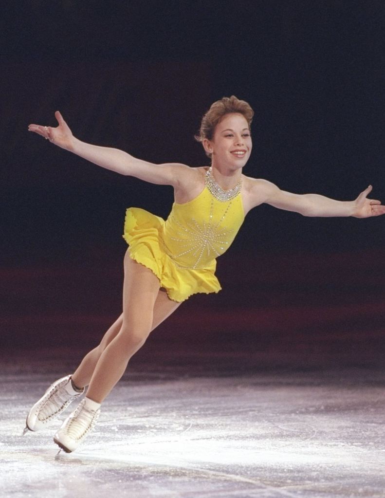 Tara Lipinski performs during the U.S. Figure Skating Nationals in 1997
