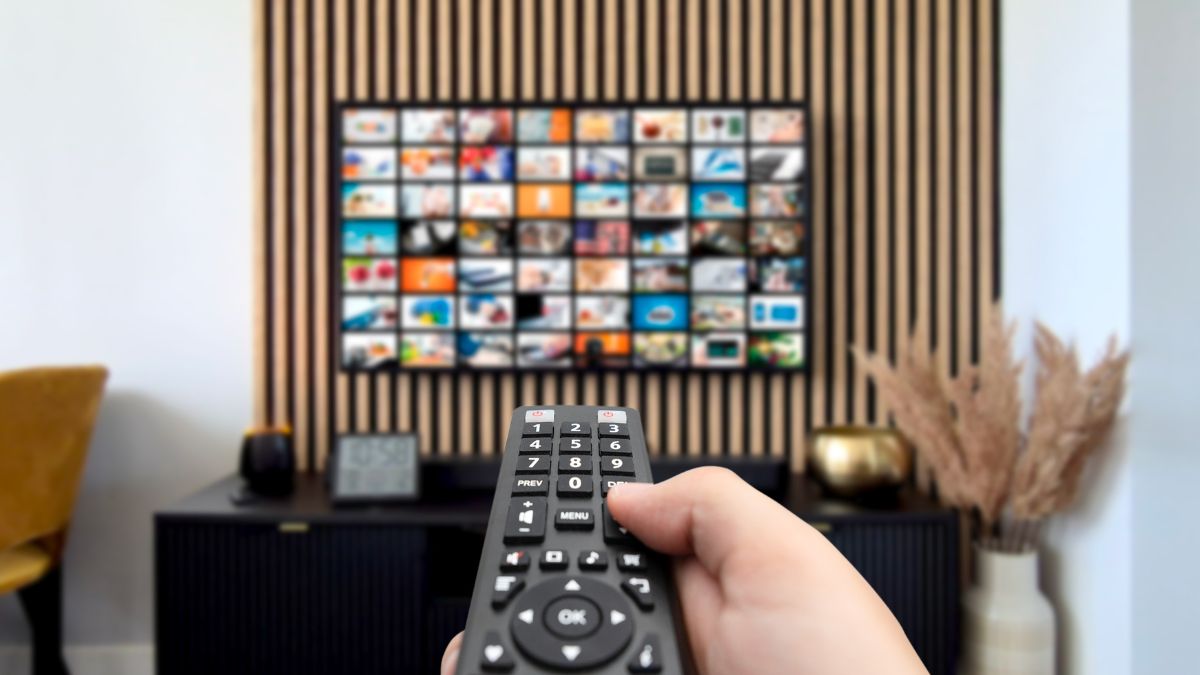 VOD multimedia TV streaming concept - stock photo