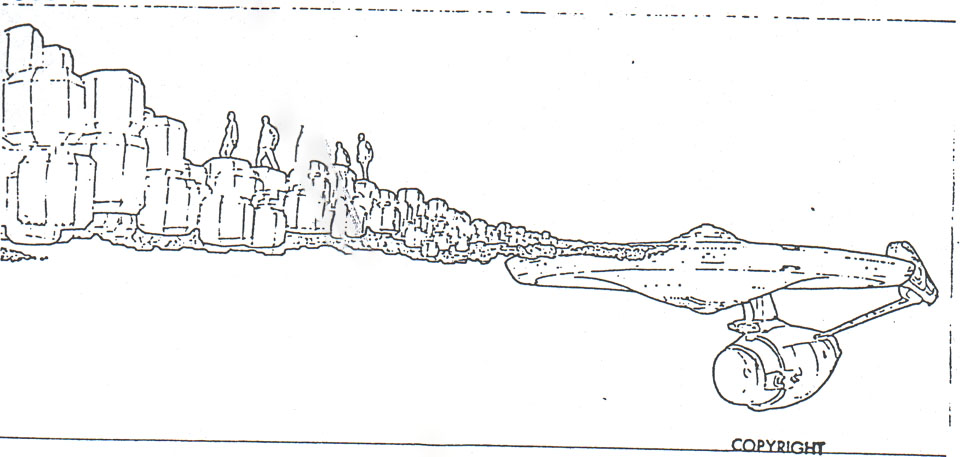 Wingwalk storyboard from Star Trek: The Motion Picture
