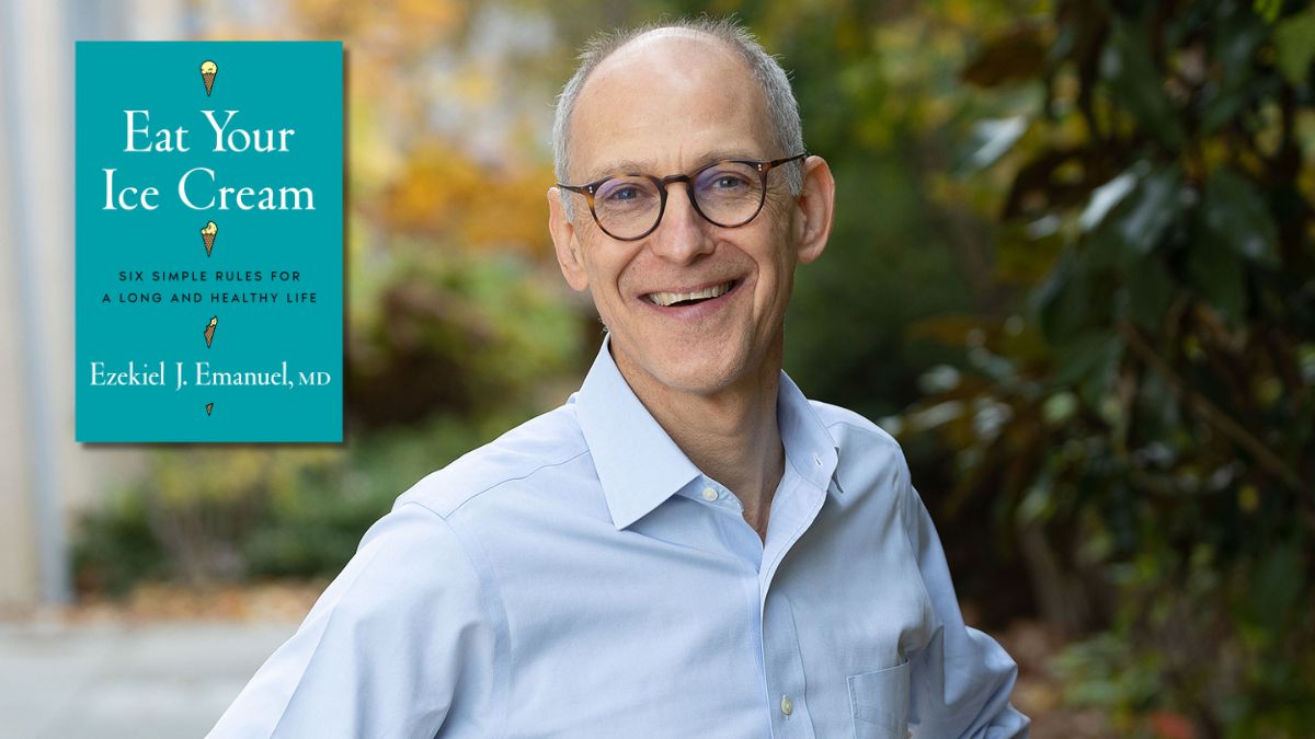 Dr. Ezekiel Emanuel, who shares longevity news in his latest book (inset)
