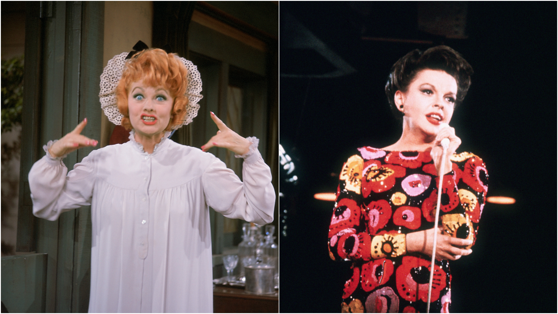 Lucille Ball and Judy Garland