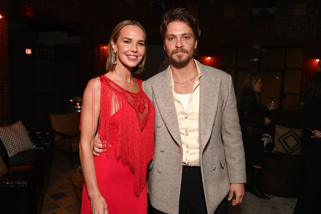 Arielle Kebbel and Luke Grimes at the premiere of Marshals