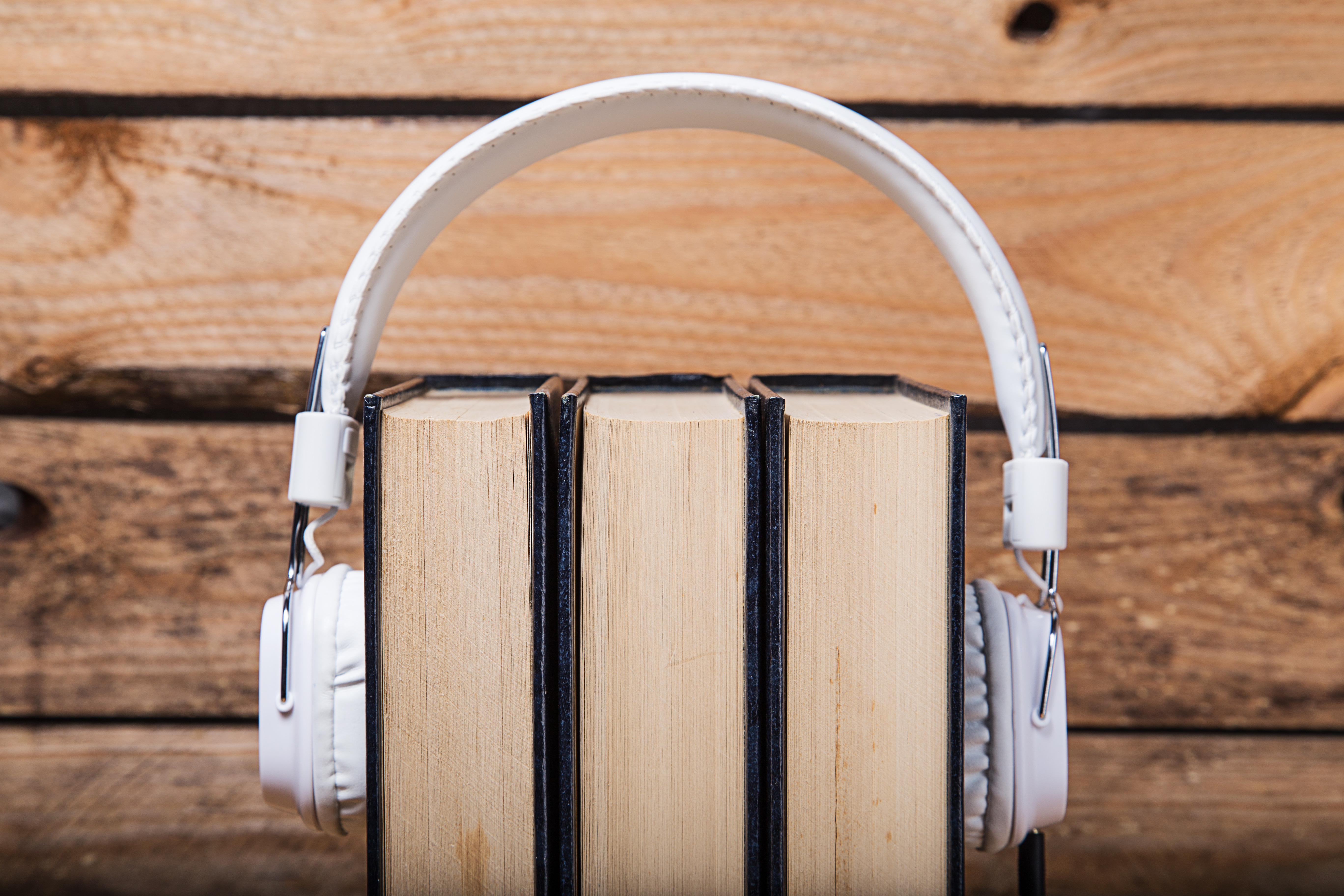 books with headphones