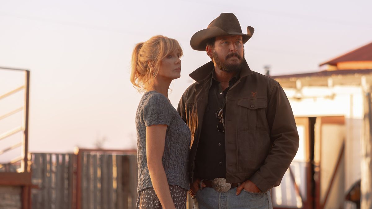 Cole Hauser and Kelly Reilly in 'Dutton Ranch'