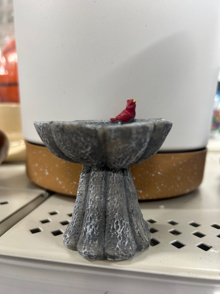 Bird statue
