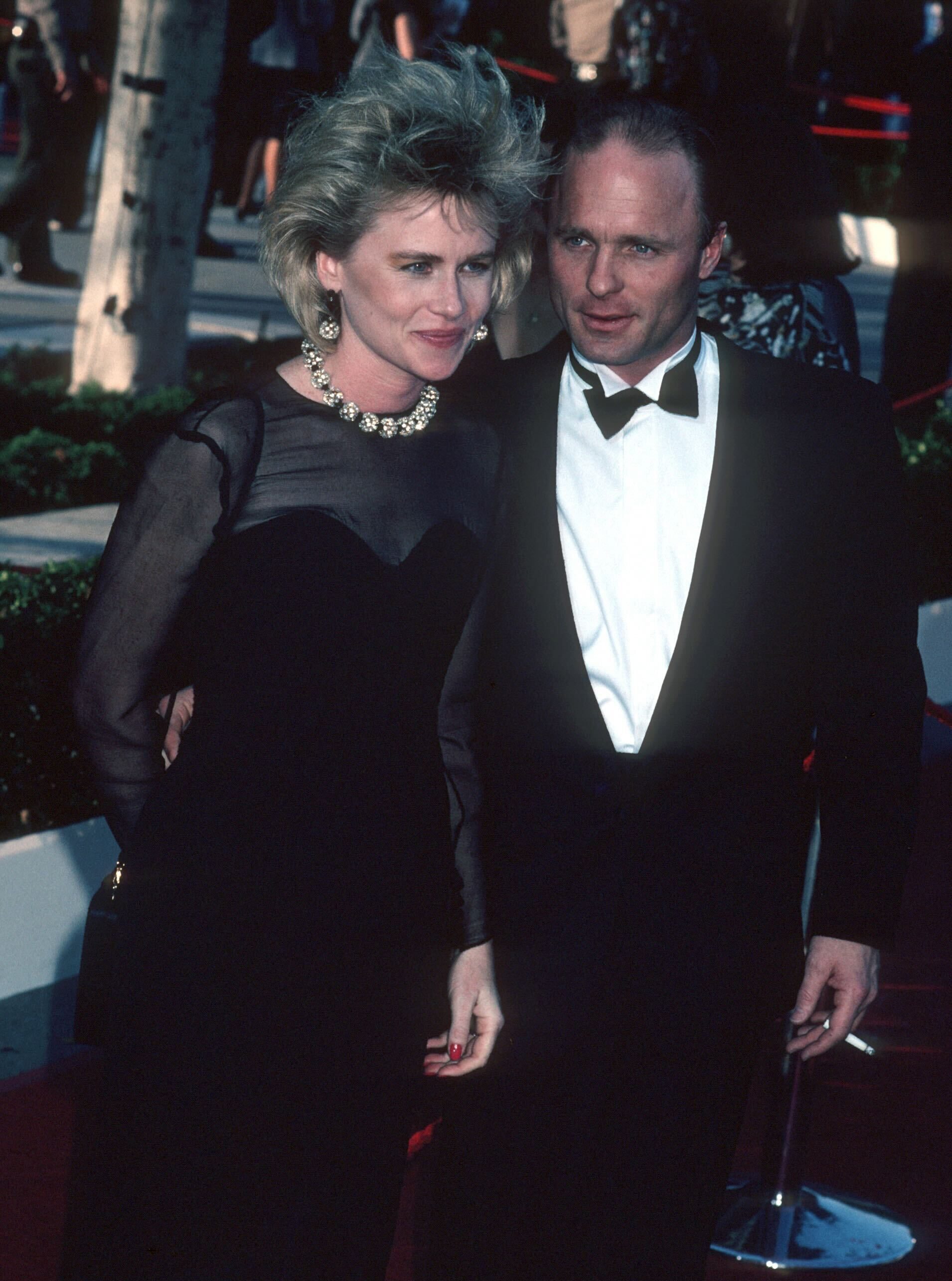 Amy Madigan and Ed Harris at the 1986 Oscars