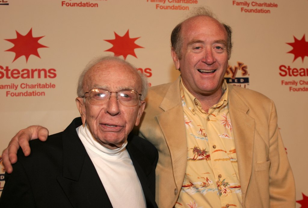 'The Real Gilligan's Island' finale party at the millionaire's mansion in Newport Beach, United States on December 21, 2004 - Sherwood Schwartz and son Lloyd, original creators of 'Gilligan's Island'.