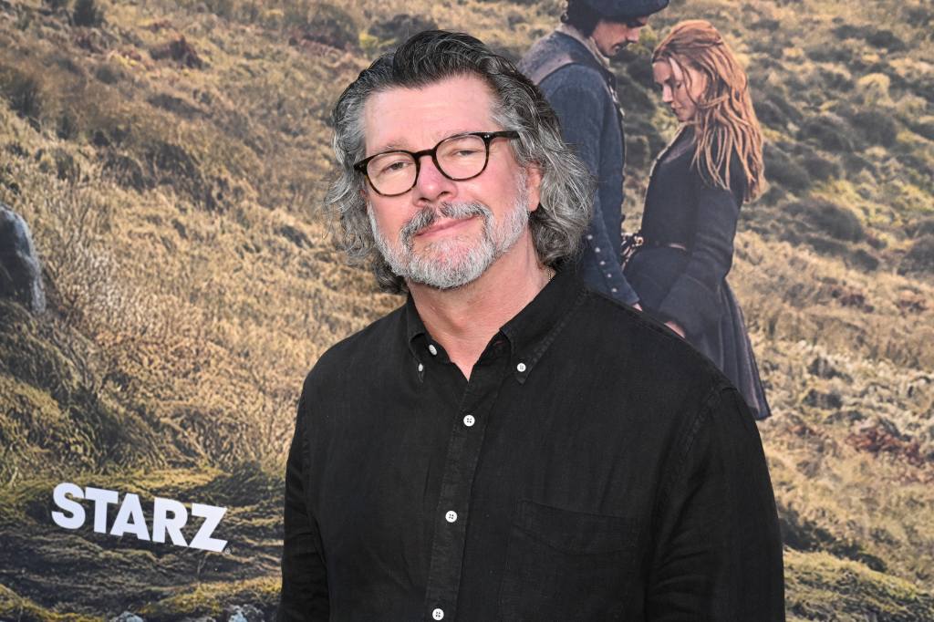 Ronald D. Moore at STARZ's "Outlander: Blood of my Blood" Premiere held at the DGA Theater on July 28, 2025 in Los Angeles, California. 