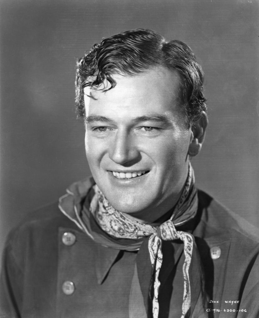 John Wayne poses for a portrait to promote his movie 'Stagecoach' directed by John Ford circa 1939 in Los Angeles, California.
