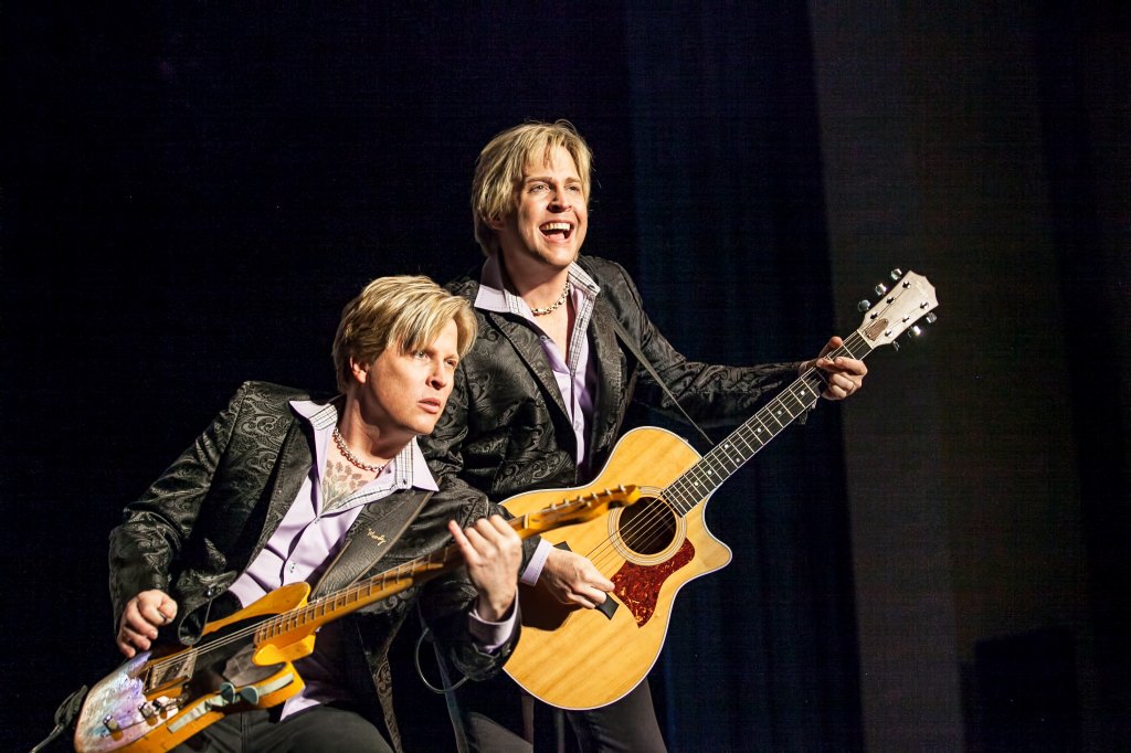 Gunnar and Matthew onstage during a recent show