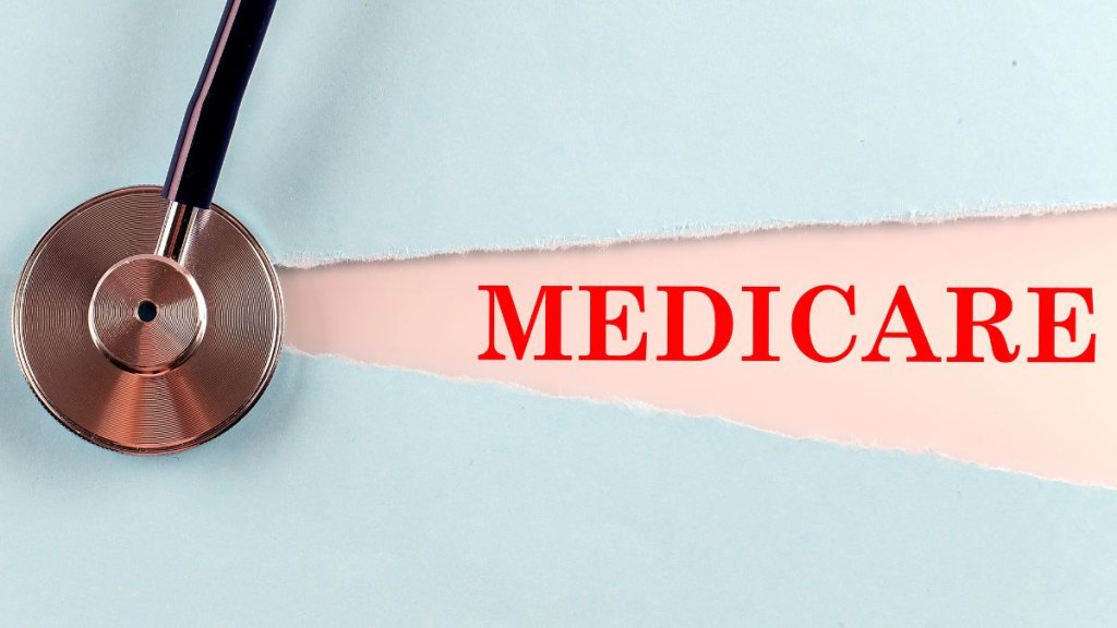 Healthcare and medical concept with text MEDICARE