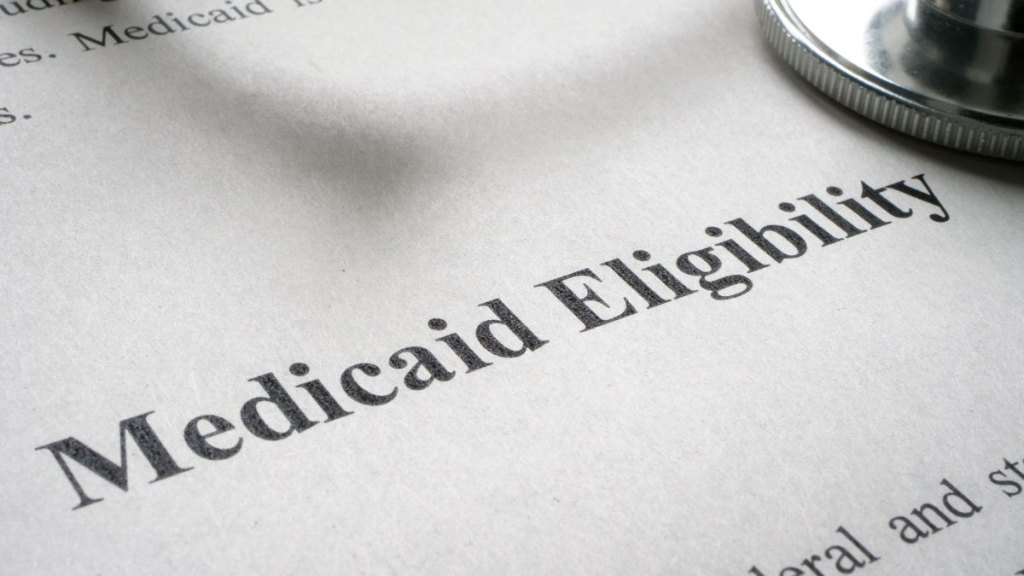 Info about Medicaid eligibility and medical stethoscope