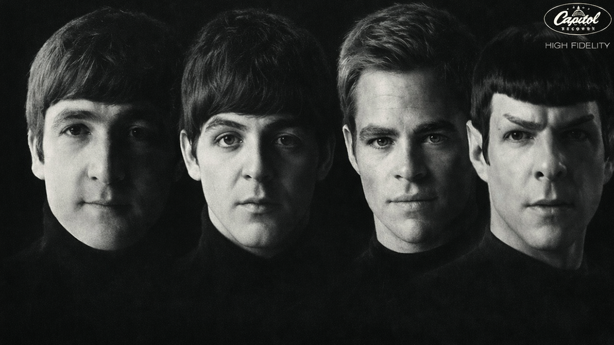 John Lennon, Paul McCartney, Captain Kirk and Mr. Spock