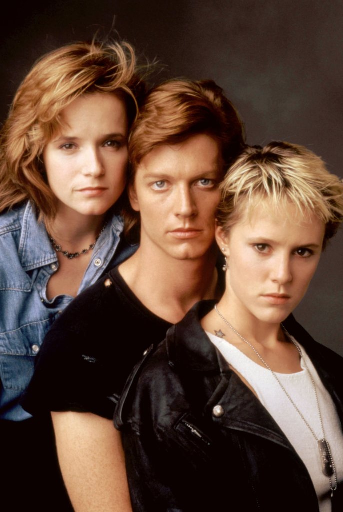 Lea Thompson, Eric Stoltz and Mary Stuart Masterson in a promotional photo for Some Kind of Wonderful (1987), written by John Hughes and directed by Howard Deutch