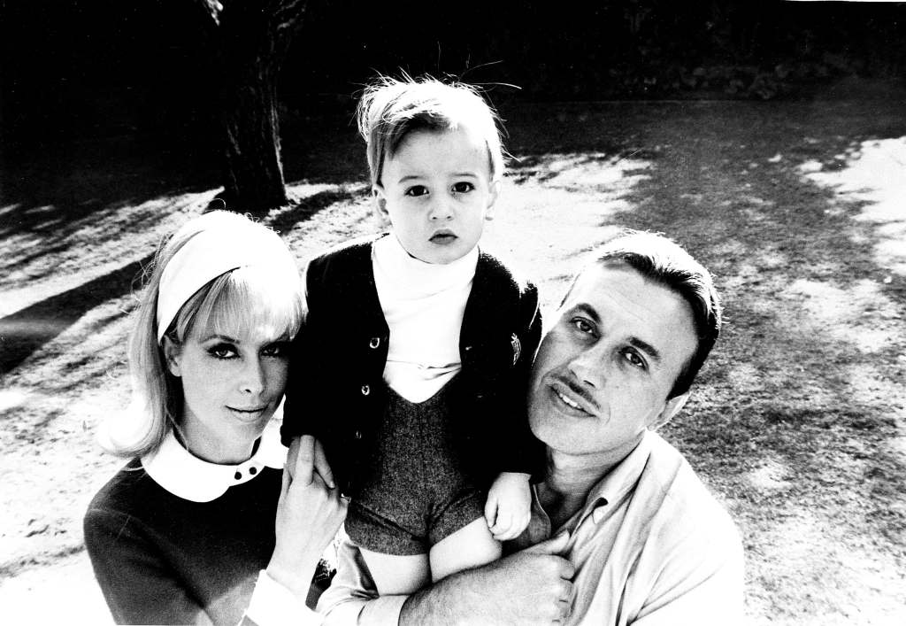 Barbara Eden, with her first husband, actor Michael Ansara, and their son, Matthew Ansara, 1967
