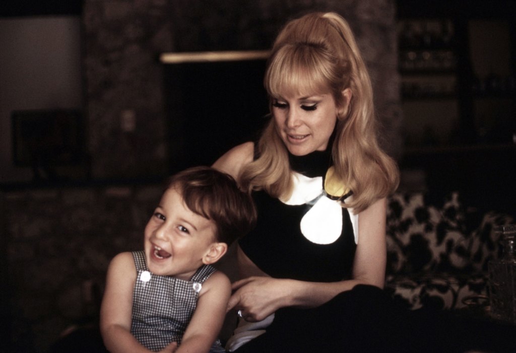 Barbara Eden, and her son, Matthew Ansara, ca. 1968 