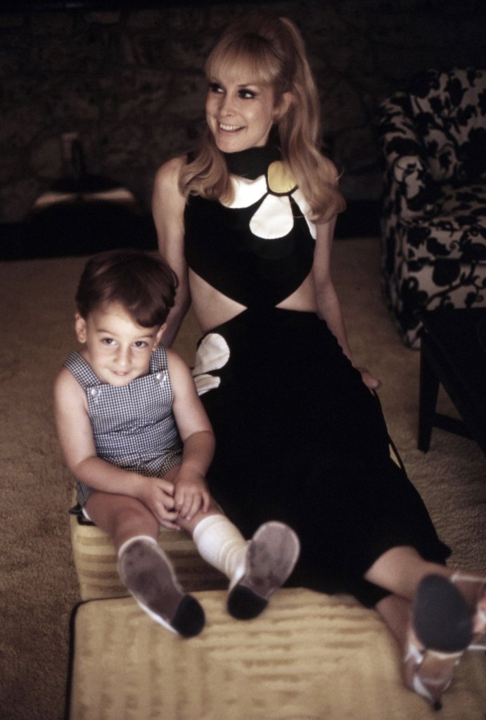 Barbara Eden, and her son, Matthew Ansara, 1968 