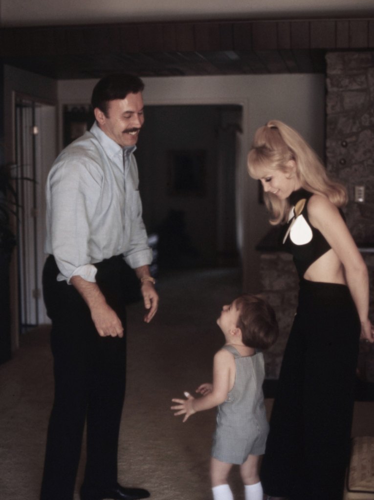 Barbara Eden and her husband Michael Ansara, with their son, Matthew Ansara, 1968 
