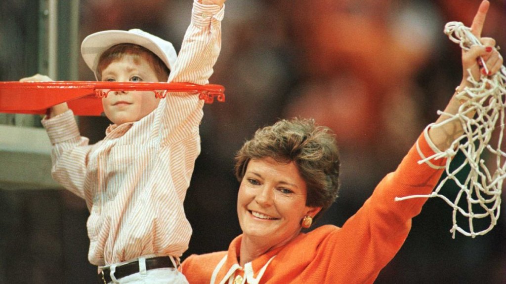 Pat and Tyler Summitt in 1996