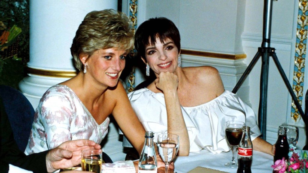 Princess Diana and Liza Minnelli in 1991