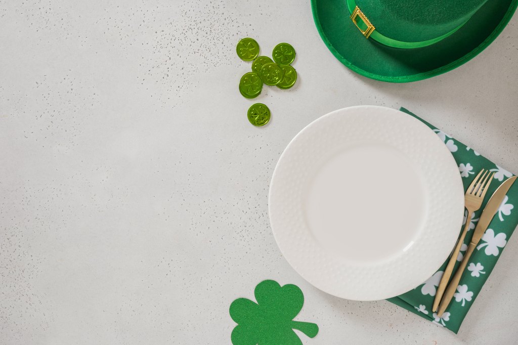 St. Patrick's Day tabletop