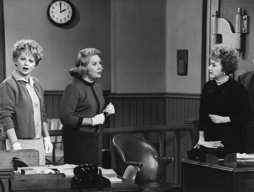 HERE'S LUCY, from left, Lucille Ball, Vivian Vance, Ethel Merman, 'Lucy Teaches Ethel Merman To Sing' (season 2, aired February 3, 1964), 1962-68