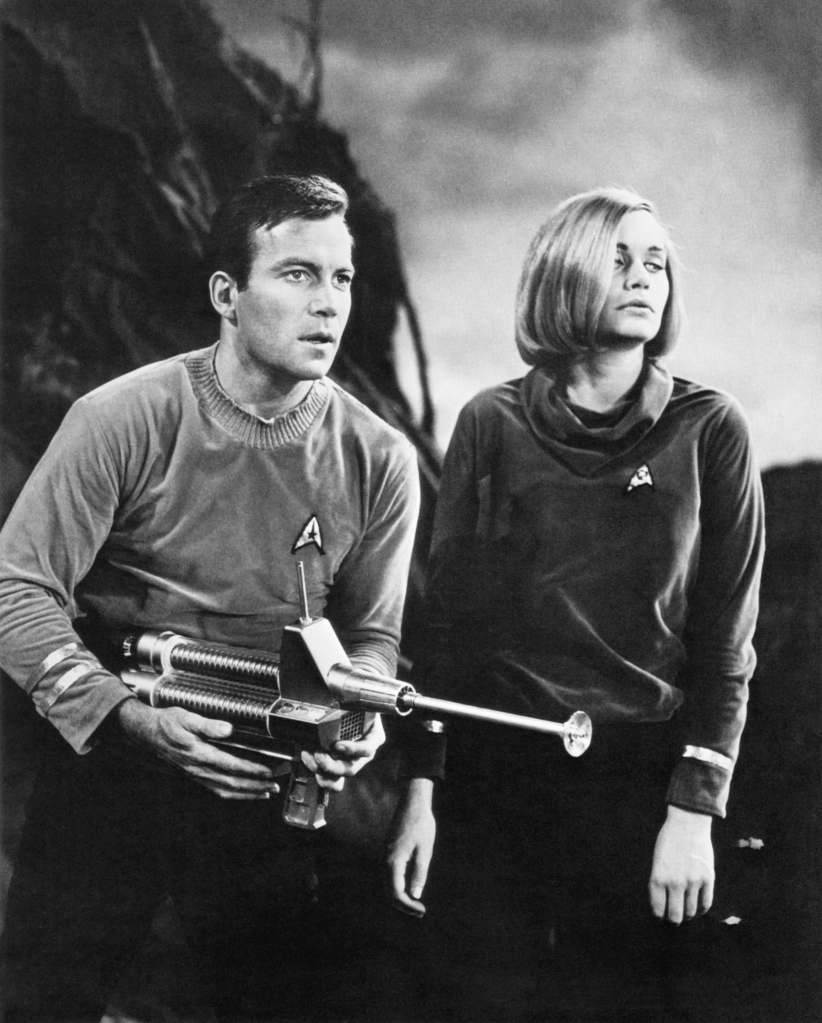 STAR TREK, (from left): William Shatner, Sally Kellerman, 'Where No Man Has Gone Before'