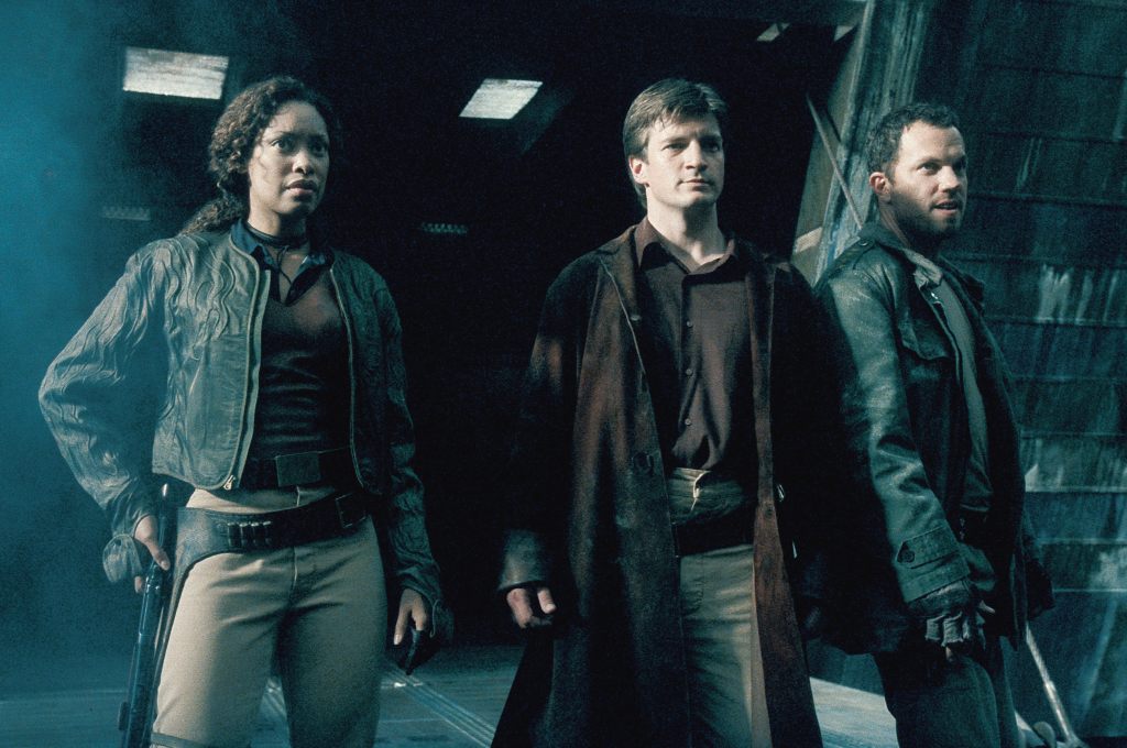FIREFLY, 2002-03, Gina Torres, Nathan Fillion, Adam Baldwin