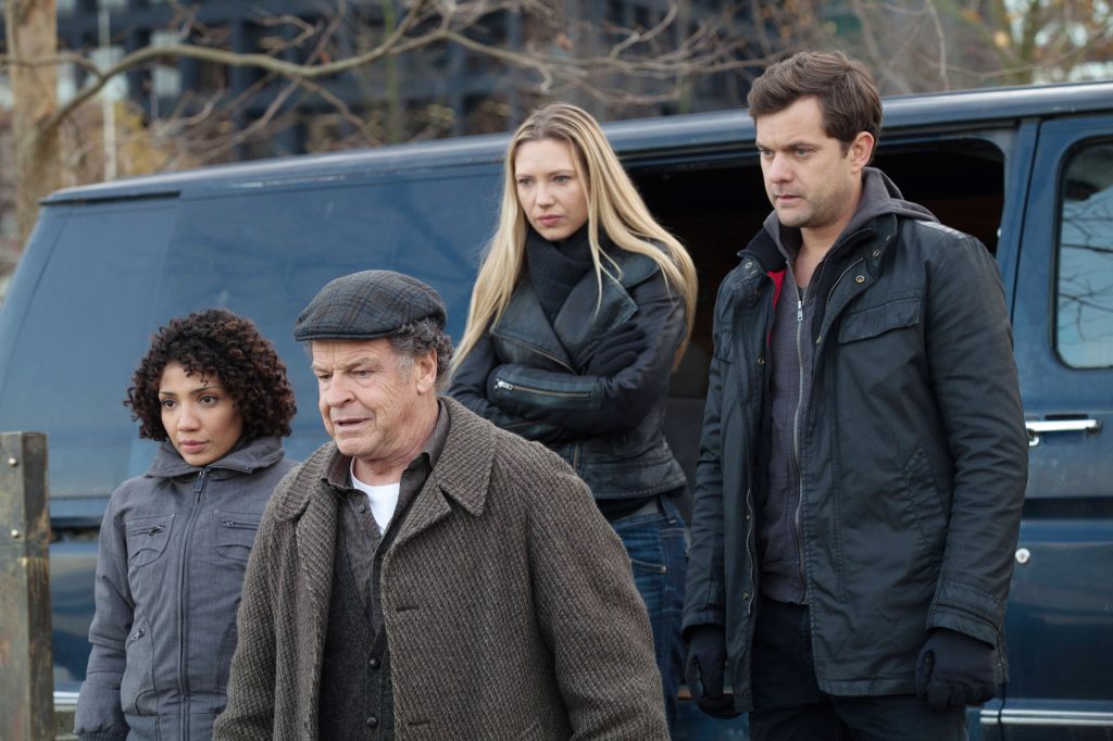 FRINGE, l-r: Jasika Nicole, John Noble, Anna Torv, Joshua Jackson in 'Liberty' (Season 5, Episode 12, aired January 18, 2013), 2008-2013, 