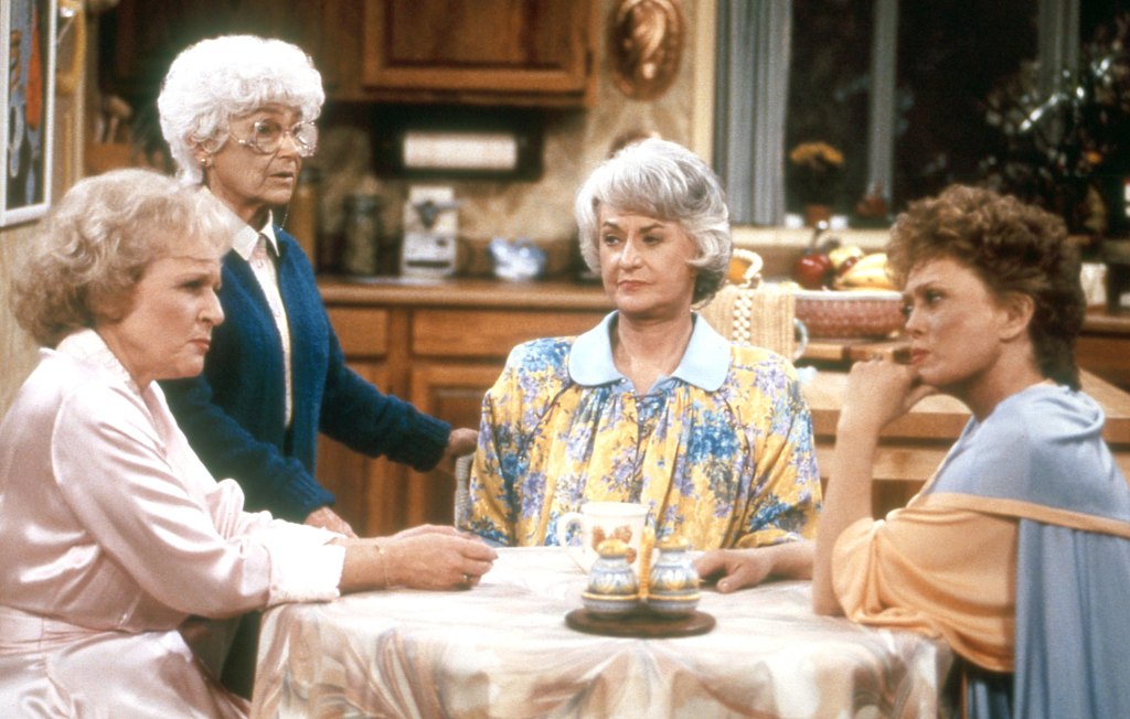 THE GOLDEN GIRLS, from left: Betty White, Estelle Getty, Bea Arthur, Rue McClanahan, 1985-1992. 