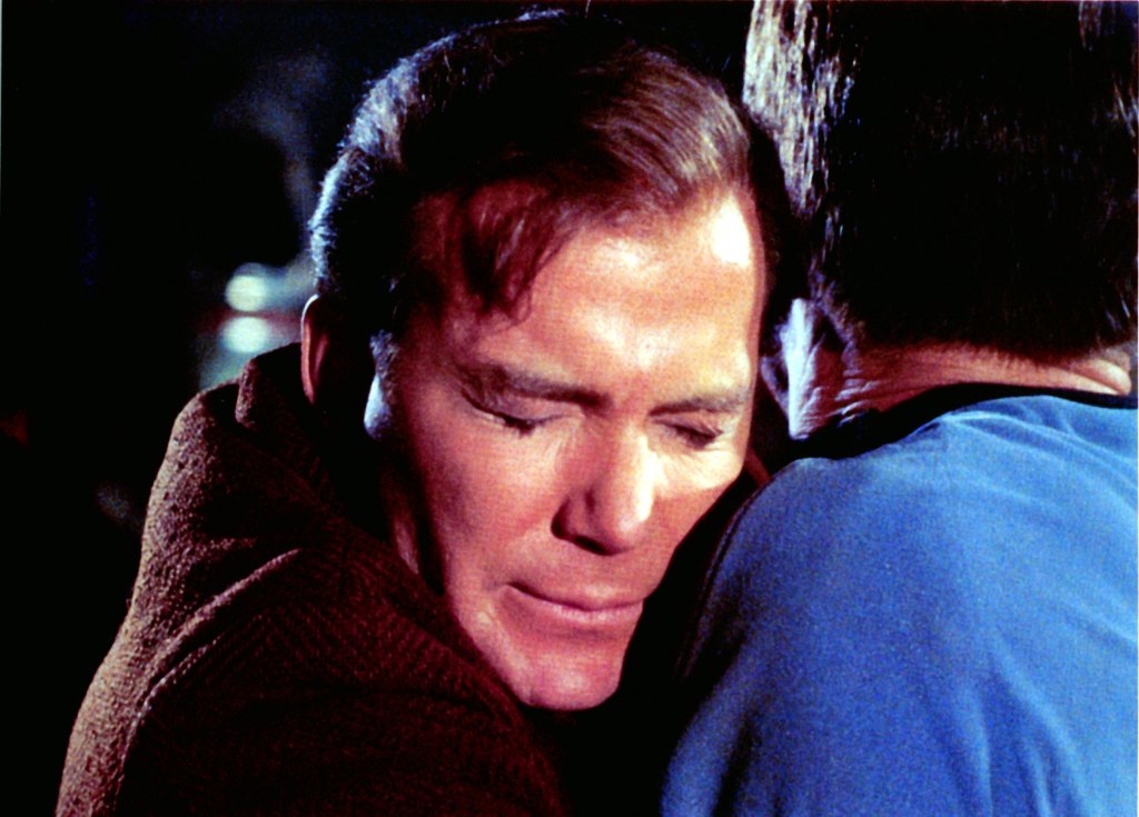 STAR TREK, 1966-69, William Shatner, DeForest Kelley, in Ep.#28 'The City On the Edge of Forever', 4/6/67.P