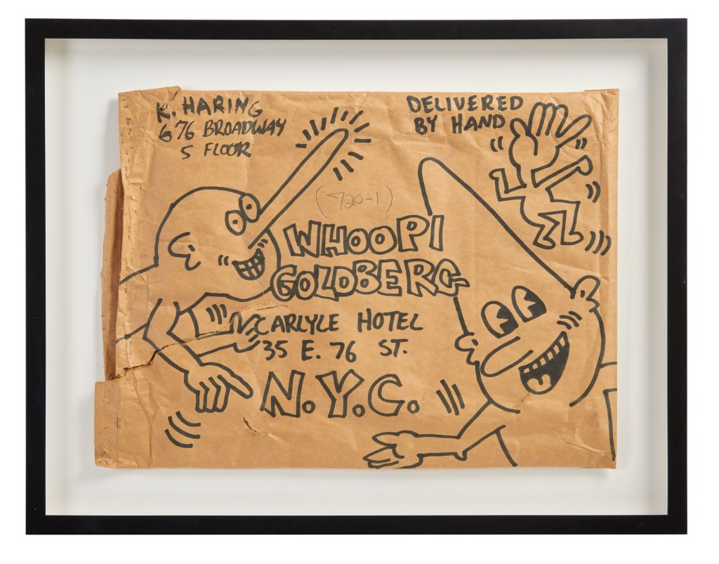 A Keith Haring drawing made for Whoopi Goldberg