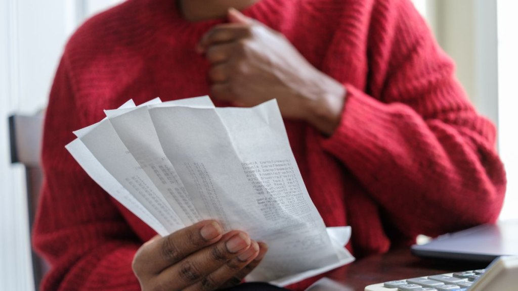Woman Manages Her Home Finances