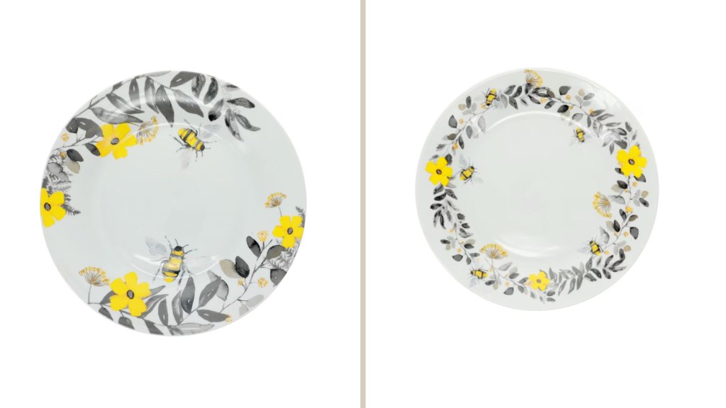 Bee-themed dishes